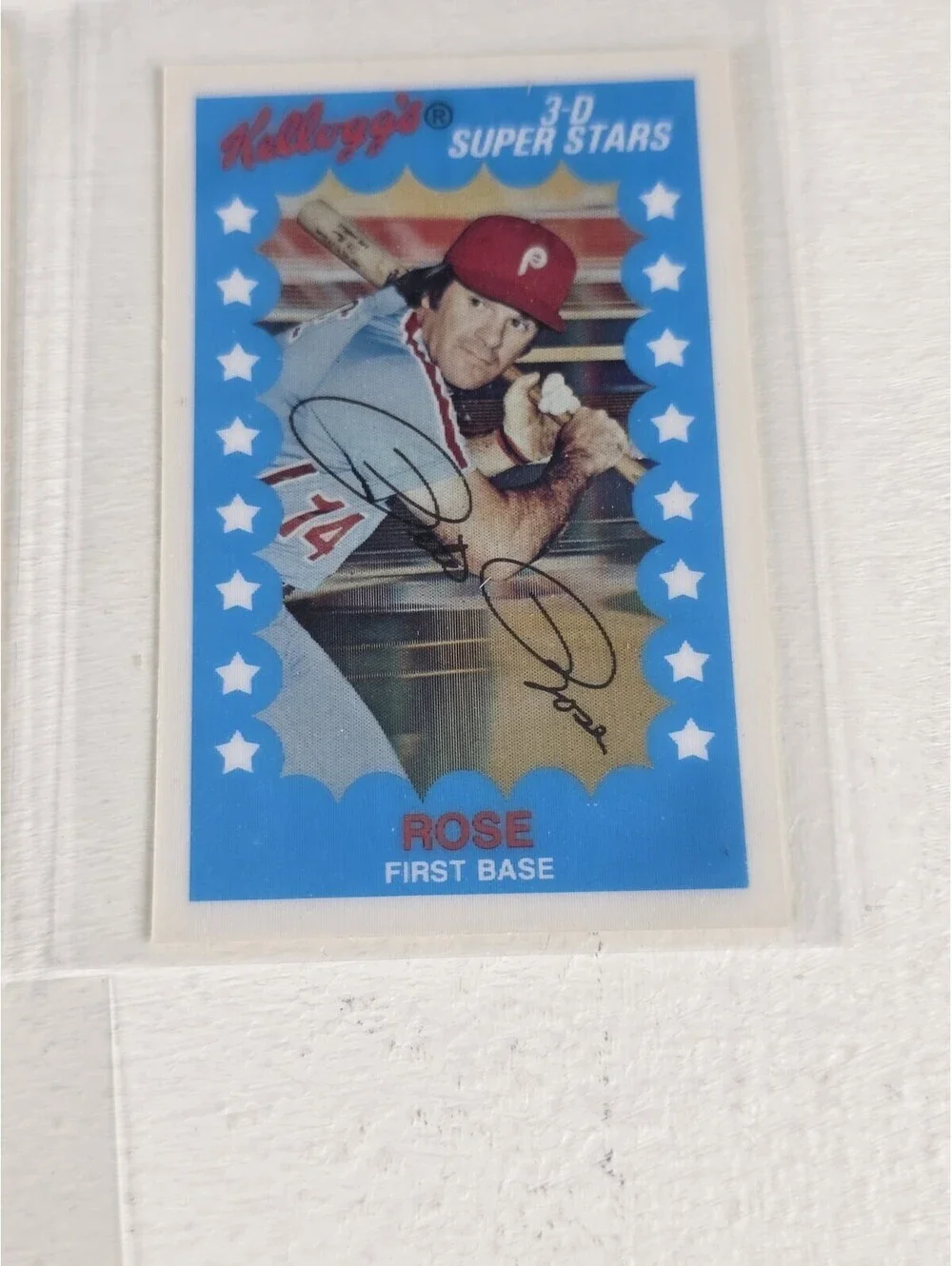 Pete Rose Reds Phillies Kellogg's Card Lot With Grenada Stamp